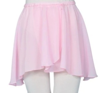 Pull On Wrap Skirt - Pink
